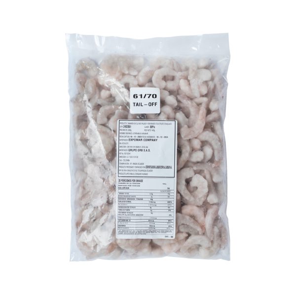Camarón Crudo 61-70 por 2000 gramos